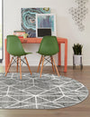 Garden Maze Retreat Collection Area Rug -  Arborlane Oval Gray  lifestyle 169