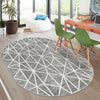 Garden Maze Retreat Collection Area Rug -  Arborlane Oval Gray  lifestyle 196