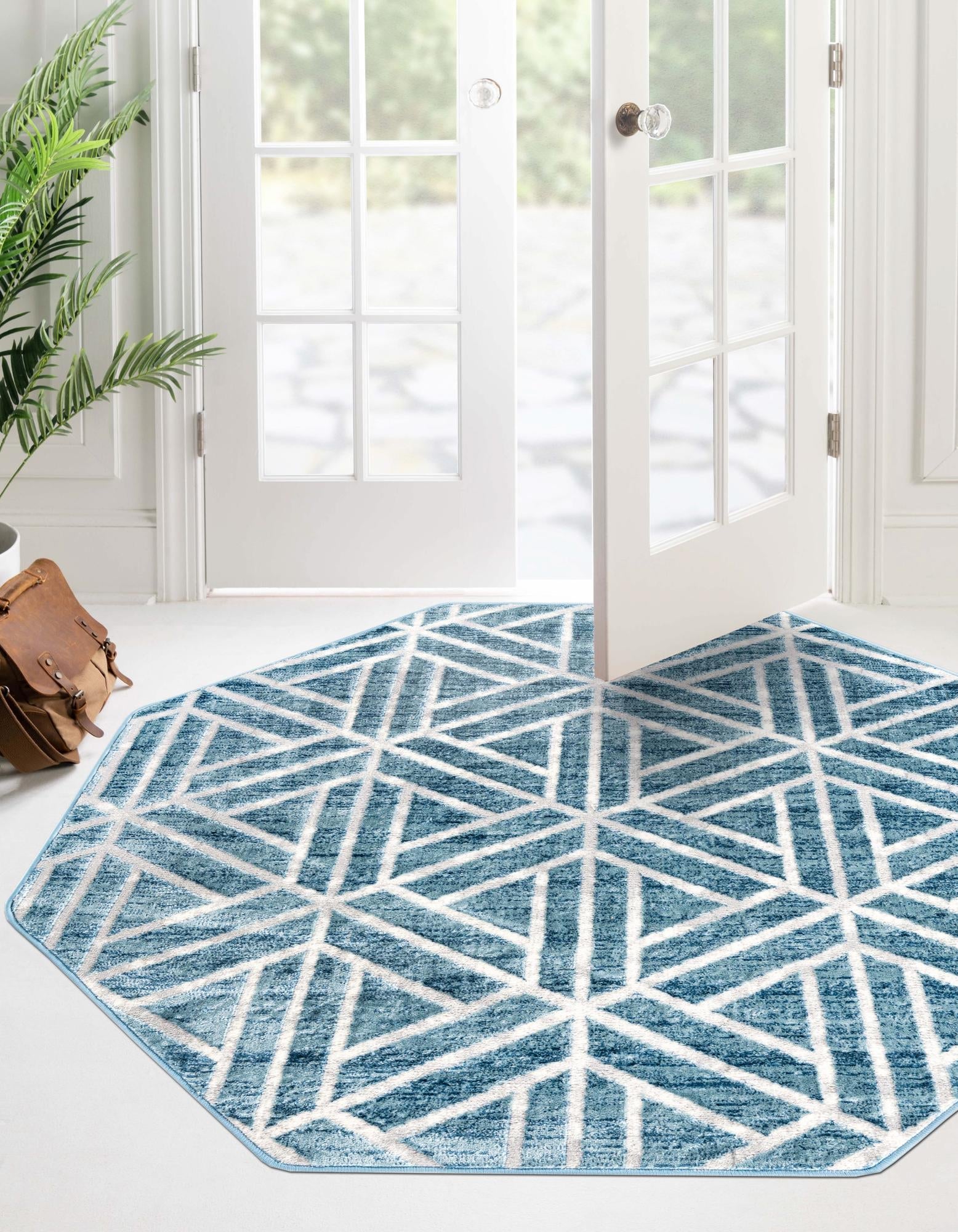 Garden Maze Retreat Collection Area Rug -  Topiarytrail