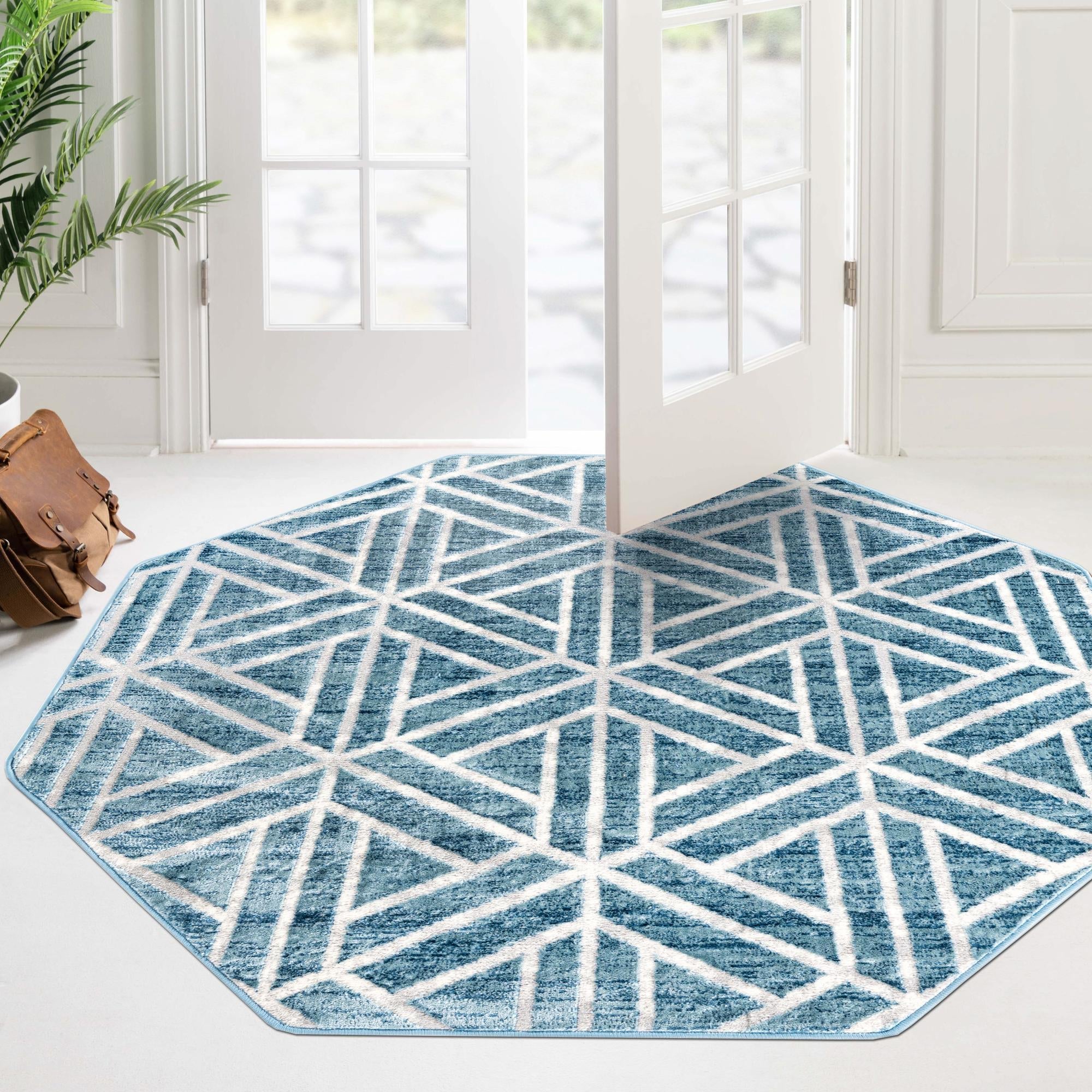 Garden Maze Retreat Collection Area Rug -  Topiarytrail