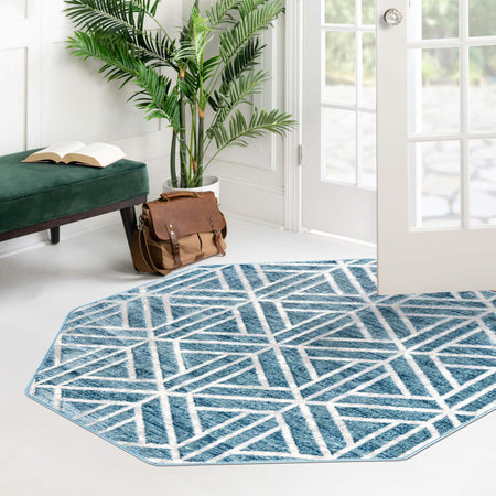 Garden Maze Retreat Collection Area Rug -  Topiarytrail