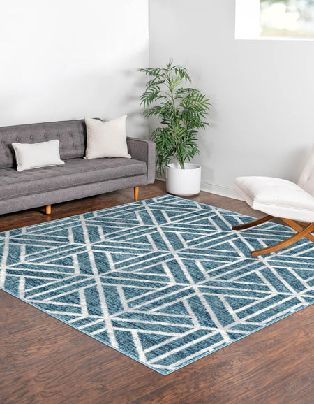 Garden Maze Retreat Collection Area Rug -  Topiarytrail