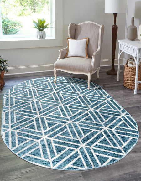 Garden Maze Retreat Collection Area Rug -  Topiarytrail