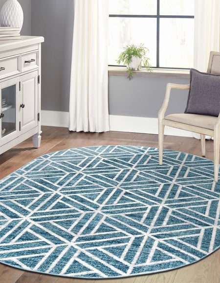 Garden Maze Retreat Collection Area Rug -  Topiarytrail