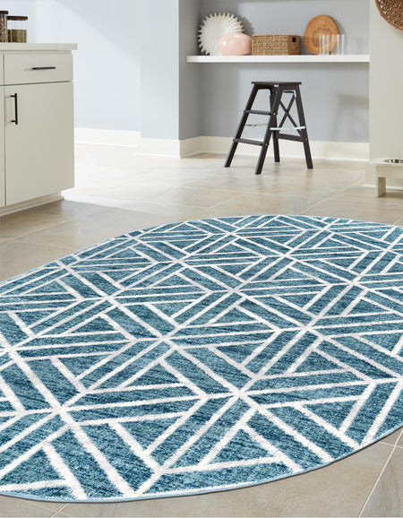 Garden Maze Retreat Collection Area Rug -  Topiarytrail