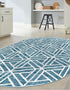 Garden Maze Retreat Collection Area Rug -  Topiarytrail