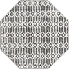 Garden Maze Retreat Collection Area Rug -  Mazeview Octagon Gray  lifestyle 24