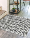 Garden Maze Retreat Collection Area Rug -  Mazeview Square Gray  lifestyle 34