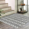 Garden Maze Retreat Collection Area Rug -  Mazeview Square Gray  lifestyle 160