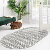 Garden Maze Retreat Collection Area Rug -  Mazeview Oval Gray  lifestyle 186