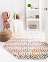 Garden Maze Retreat Collection Area Rug -  Mazeview Octagon Multi  lifestyle 61