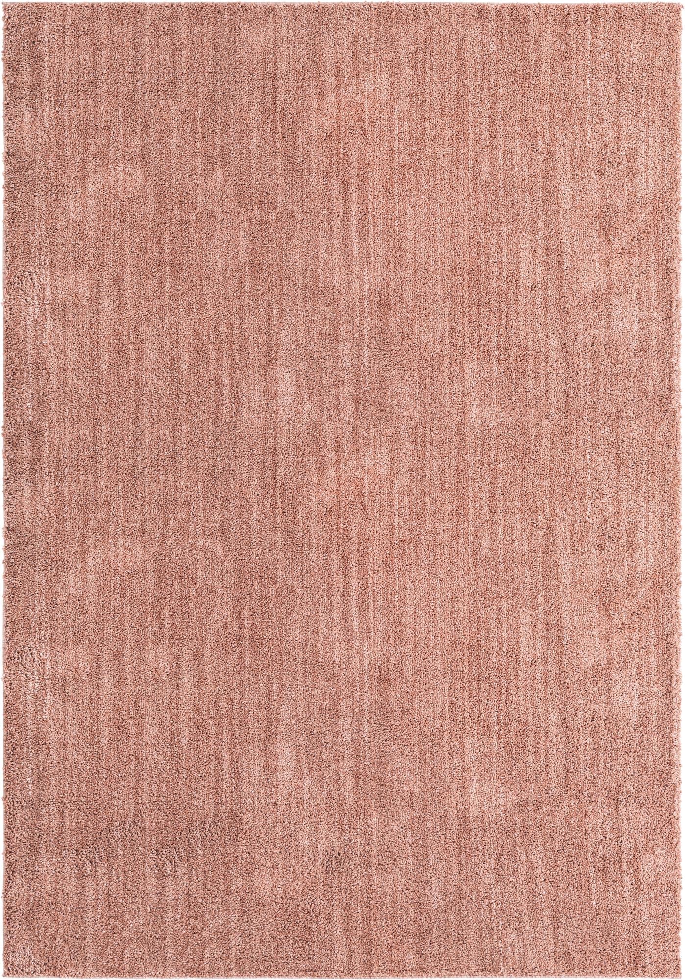 Plush Paradise Retreat Collection Area Rug - Santorini (Grapefruit Pink)