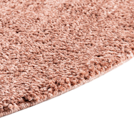 Plush Paradise Retreat Collection Area Rug - Santorini (Grapefruit Pink)