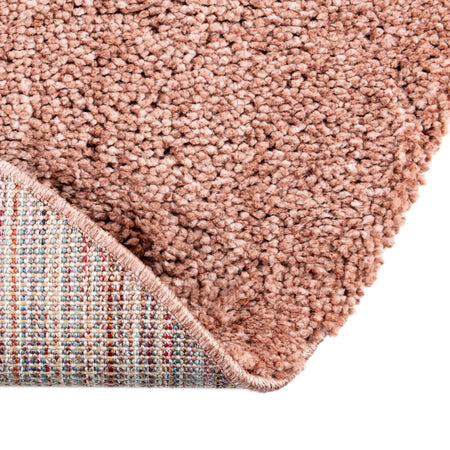 Plush Paradise Retreat Collection Area Rug - Santorini (Grapefruit Pink)