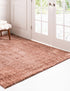 Plush Paradise Retreat Collection Area Rug - Santorini (Grapefruit Pink)