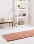 Plush Paradise Retreat Collection Area Rug - Santorini (Grapefruit Pink)