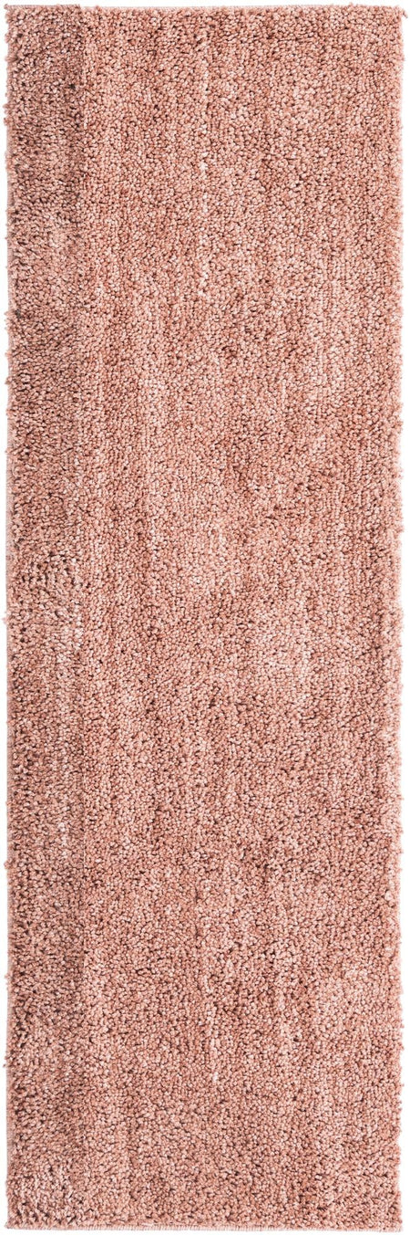 Plush Paradise Retreat Collection Area Rug - Santorini (Grapefruit Pink)