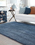 Plush Paradise Retreat Collection Area Rug - Santorini (Blueberry Blue)