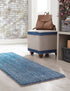 Plush Paradise Retreat Collection Area Rug - Santorini (Blueberry Blue)