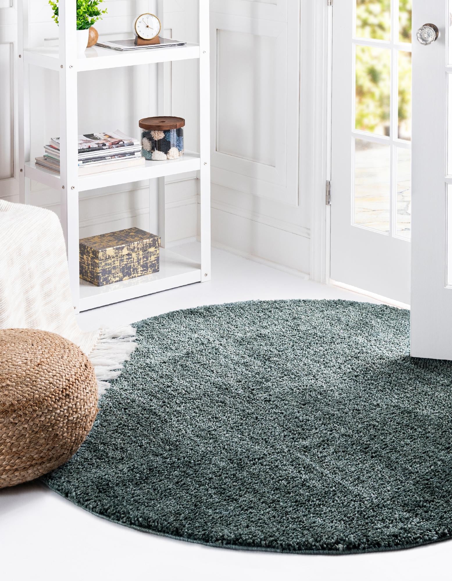 Plush Paradise Retreat Collection Area Rug - Santorini (Rosemary Green)