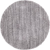 Plush Paradise Retreat Collection Area Rug - Santorini (Pepper Gray) Round Pepper Gray  lifestyle 12