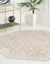 Andes Summit Collection Area Rug -  Lanín Octagon Beige  lifestyle 27