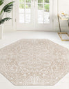 Andes Summit Collection Area Rug -  Lanín Octagon Beige  lifestyle 33