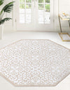 Andes Summit Collection Area Rug -  Chimborazo Octagon Snow White  lifestyle 28