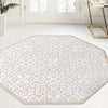 Andes Summit Collection Area Rug -  Chimborazo Octagon Snow White  lifestyle 78