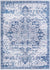 Baroque Era Collection Area Rug - Versailles (Gray Blue) Rectangle Gray Blue Main