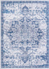 Baroque Era Collection Area Rug - Versailles (Gray Blue)