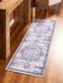 Baroque Era Collection Area Rug - Versailles (Gray Blue)