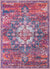 Baroque Era Collection Area Rug - Versailles (Multi Fuchsia) Rectangle Multi Fuchsia Main