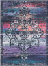 Baroque Era Collection Area Rug - Versailles (Multi Blue)