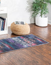 Baroque Era Collection Area Rug - Versailles (Multi Blue) Runner Multi Blue  lifestyle 18