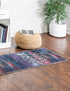 Baroque Era Collection Area Rug - Versailles (Multi Blue)