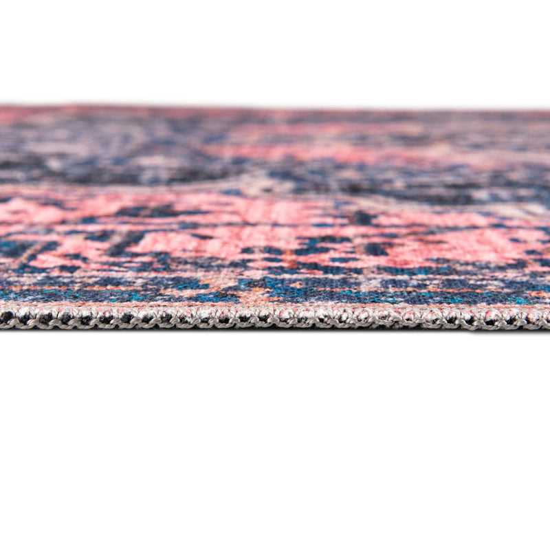 Baroque Era Collection Area Rug - Versailles (Salmon Pink) Rectangle Salmon Pink  lifestyle 5