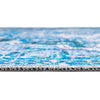 Baroque Era Collection Area Rug - Versailles (Aqua Blue) Rectangle Aqua Blue  lifestyle 4