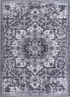 Baroque Era Collection Area Rug - Versailles (Dark Gray) Rectangle Dark Gray Main