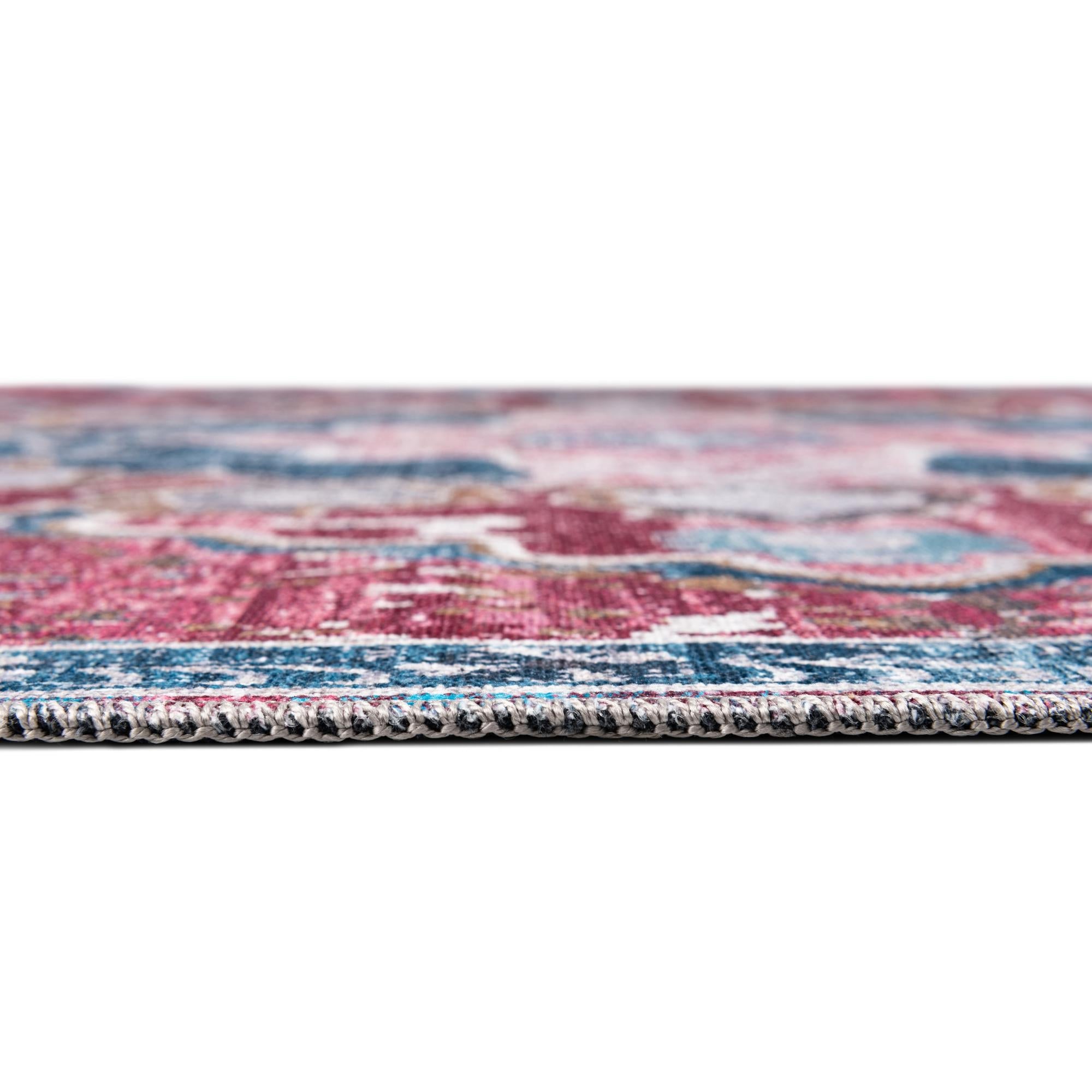 Baroque Era Collection Area Rug - Versailles (Antique Pink)