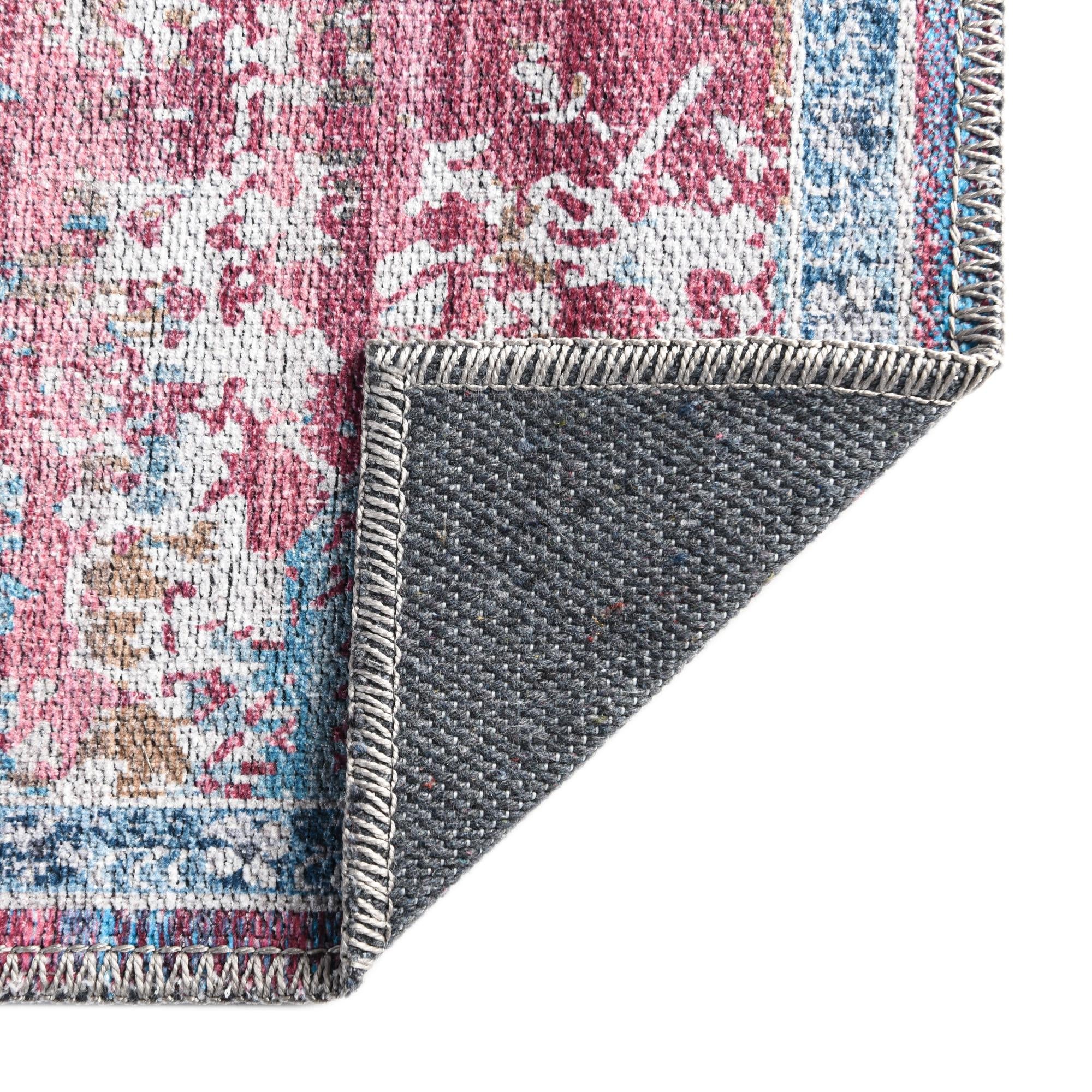 Baroque Era Collection Area Rug - Versailles (Antique Pink)