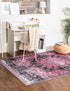 Baroque Era Collection Area Rug - Versailles (Antique Rose)