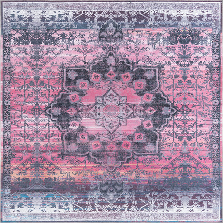 Baroque Era Collection Area Rug - Versailles (Antique Rose)