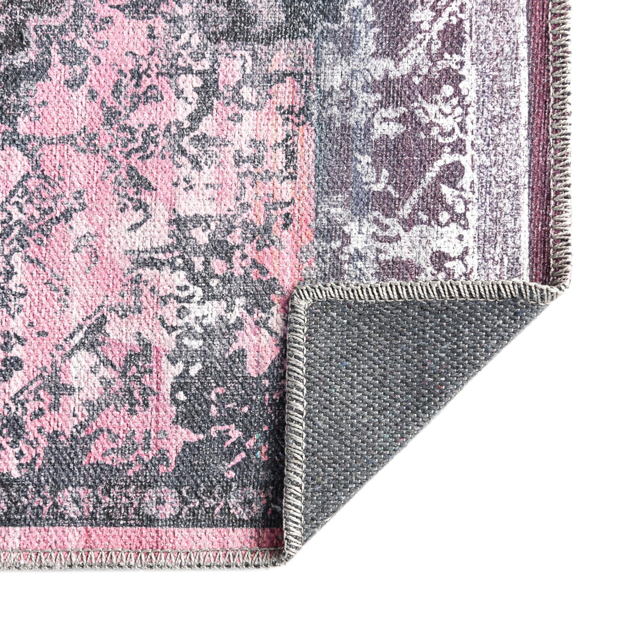 Baroque Era Collection Area Rug - Versailles (Antique Rose)