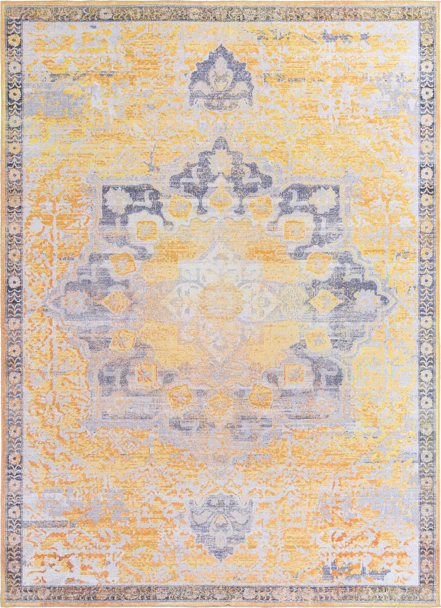 Baroque Era Collection Area Rug - Versailles (Tuscan Yellow)