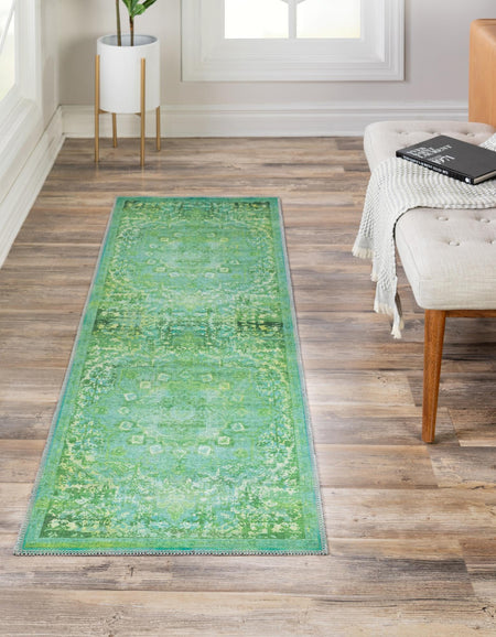 Baroque Era Collection Area Rug - Versailles (Spring Green)