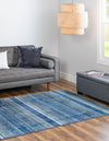 Jewel Oasis Collection Area Rug - Sapphire (Blue) Rectangle Blue  lifestyle 3