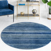 Jewel Oasis Collection Area Rug - Sapphire (Blue) Round Blue  lifestyle 14