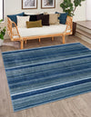 Jewel Oasis Collection Area Rug - Sapphire (Blue) Square Blue  lifestyle 15