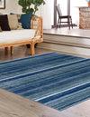 Jewel Oasis Collection Area Rug - Sapphire (Blue) Square Blue  lifestyle 20